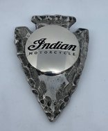 Indian Motorcycle pewter arrowhead seat bolt cover