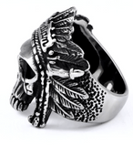 Indian Motorcycle silver ring