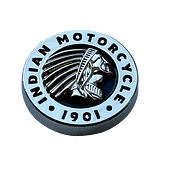 Chrome plated Indian Motorcycle license plate bolt